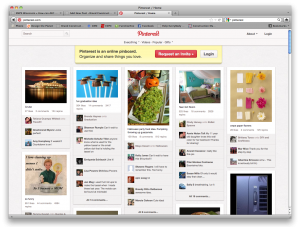 pinterest homepage screenshot